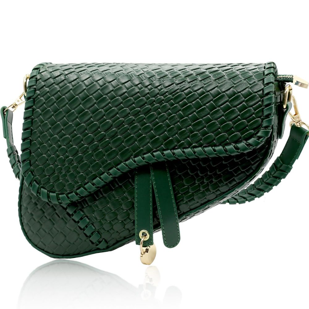 Fashion Saddle Shoulder Bag Clutch Purse Small Crossbody Satchel B)